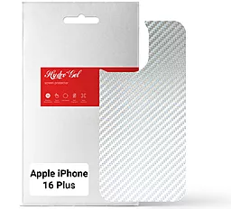 Гидрогелевая пленка ArmorStandart на заднюю панель для Apple iPhone 16 Plus Carbone Silver (ARM79606) - фото Гидрогелевая пленка ArmorStandart на заднюю панель для Apple iPhone 16 Plus Carbone Silver (ARM79606)