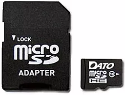 Карта памяти Dato microSDHC 32GB Class 10 UHS-I U1 (DTTF032GUIC10)
