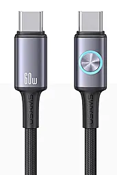 Кабель Usams Huan USB Type-C - Type-C 60w 3a 1.2м PD cable Gray (US-SJ752) - фото Кабель Usams Huan USB Type-C - Type-C 60w 3a 1.2м PD cable Gray (US-SJ752)