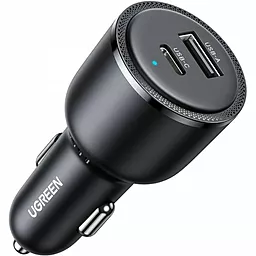 Автомобильное зарядное устройство Ugreen EC701 63w PD/QC USB-C/USB-A ports fast charger black (35023) - фото Автомобильное зарядное устройство Ugreen EC701 63w PD/QC USB-C/USB-A ports fast charger black (35023)