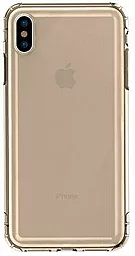 Чехол Baseus Airbag Case Apple iPhone XS Max Transparent Gold (ARAPIPH65-SF0V) - миниатюра 3