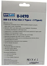Мультипортовый USB-A хаб ST-Lab U-1470 USB 3.0 Black - миниатюра 4