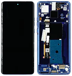 Дисплей Motorola Edge 40 (XT2303) з тачскріном і рамкою, оригінал, Lunar Blue