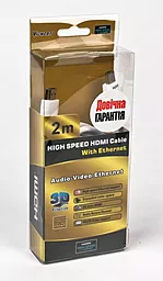 Видеокабель Viewcon HDMI > HDMI 2м., M/M, v1.4, белый, блистер (VD 161-2м.) - миниатюра 2