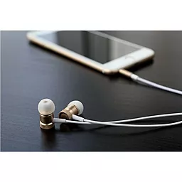 Навушники Rock Mula Stereo Earphone Gold - мініатюра 3