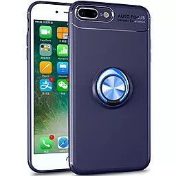Чехол Deen ColorRing под магнитный держатель (opp) для Apple iPhone X, iPhone XS (5.8")  Синий / Синий