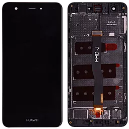 Дисплей Huawei Nova (без микросхемы) (CAN-L01L11, CAN-L02L12, CAN-L03L13, CAN-L11, CAN-L01, CAN-L12, CAZ-AL10, CAZ-TL10) с тачскрином и рамкой, оригинал, Black