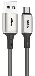 Кабель Hoco X66 Howdy USB-A - micro USB 12w 2.4a 1м cable Grey
