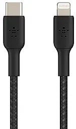 Кабель Belkin USB Type-C - Lightning 20w 3a 1m PD cable Black (CAA004BT1MBK) - фото Кабель Belkin USB Type-C - Lightning 20w 3a 1m PD cable Black (CAA004BT1MBK)