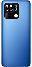 Задняя крышка корпуса Xiaomi Redmi 10C со стеклом камеры, Original Ocean Blue - фото Задняя крышка корпуса Xiaomi Redmi 10C со стеклом камеры, Original Ocean Blue
