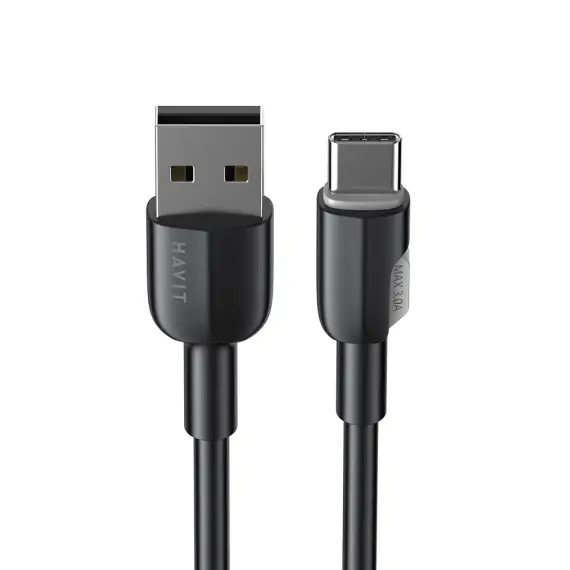 Кабель Havit CB307C USB-A - Type-C 15w 3a 1м cable Black - фото 2