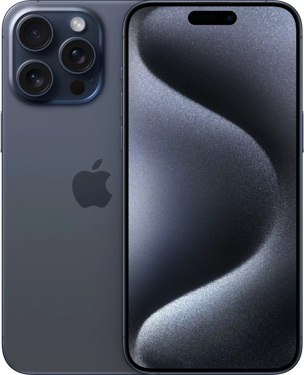 Смартфон Apple iPhone 15 Pro 128GB Blue Titanium (MTV03) - фото 1