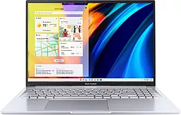 Ноутбук ASUS Vivobook 16X OLED M1603IA-L2076 (90NB0Y42-M003J0) Transparent Silver - фото Ноутбук ASUS Vivobook 16X OLED M1603IA-L2076 (90NB0Y42-M003J0) Transparent Silver