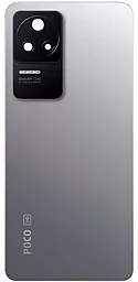 Задняя крышка корпуса Xiaomi Redmi K40S / Poco F4 со стеклом камеры (64MP) c логотипом "POCO" Original Moonlight Silver - фото Задняя крышка корпуса Xiaomi Redmi K40S / Poco F4 со стеклом камеры (64MP) c логотипом "POCO" Original Moonlight Silver