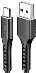 Кабель Charome C22-02 USB-A - Type-C 15w 3a 1м cable Black - фото Кабель Charome C22-02 USB-A - Type-C 15w 3a 1м cable Black