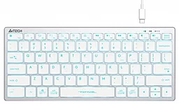 Клавиатура A4Tech FX61 USB White - фото Клавиатура A4Tech FX61 USB White