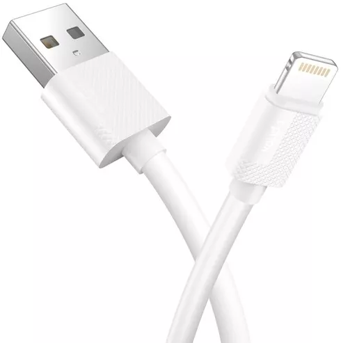 Кабель T-PHOX Nets T-L801 USB-A - Lightning 12w 2.4a 1.2м cable White - фото 2