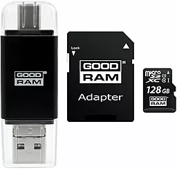Карта пам'яті GooDRam microSDXC 128GB Class 10 UHS-I U1 + SD-адаптер (M1A5-1280R11) - фото Карта пам'яті GooDRam microSDXC 128GB Class 10 UHS-I U1 + SD-адаптер (M1A5-1280R11)