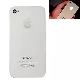 Задня кришка корпусу Apple iPhone 4 білого кольору із люмінесцентним логотипом