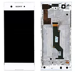 Дисплей Sony Xperia XA1 (G3112, G3116, G3121, G3123, G3125) з тачскріном і рамкою, оригінал, White
