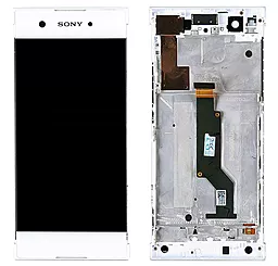 Дисплей Sony Xperia XA1 с тачскрином и рамкой, оригинал, White - фото Дисплей Sony Xperia XA1 с тачскрином и рамкой, оригинал, White