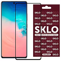 Захисне скло SKLO 3D (full glue) для Samsung Galaxy S10 Lite Чорний