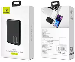 Повербанк Usams US-CD70 10000 mAh Black - мініатюра 2 Повербанк Usams US-CD70 10000 mAh Black - мініатюра 2