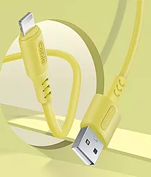 Кабель USB ColorWay USB to Lightning 2.4А Yellow (CW-CBUL043-Y) - миниатюра 5