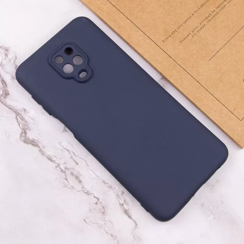 Чехол GETMAN Liquid Silk Full Camera для Xiaomi Redmi Note 9s, Note 9 Pro, Note 9 Pro Max  Midnight Blue - фото 4