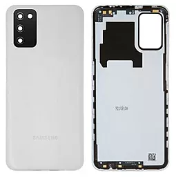 Задня кришка корпусу Samsung Galaxy A03s A037 (2021) зі склом камери Original White