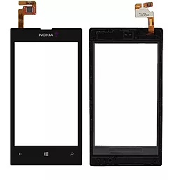 Сенсор (тачскрін) Nokia Lumia 520, Lumia 525 RM-914 with frame Black