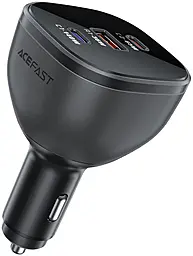Автомобильное зарядное устройство AceFast B14 165w PD 2xUSB-C/USB-A port car charger black - фото Автомобильное зарядное устройство AceFast B14 165w PD 2xUSB-C/USB-A port car charger black