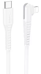 Кабель USB PD Borofone BX105 Corriente 27w 3a USB Type-C - Lightning cable white