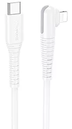 Кабель Borofone BX105 Corriente USB Type-C - Lightning 27w 3a 1м PD сable White - фото Кабель Borofone BX105 Corriente USB Type-C - Lightning 27w 3a 1м PD сable White