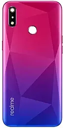 Задняя крышка корпуса Realme 3i со стеклом камеры Diamond Red - фото Задняя крышка корпуса Realme 3i со стеклом камеры Diamond Red