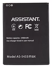 Акумулятор Assistant AS-5433 Max (2400 mAh) 12 міс. гарантії
