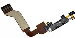 Нижний шлейф iPhone 4S с разъемом зарядки и микрофоном Black - фото Нижний шлейф iPhone 4S с разъемом зарядки и микрофоном Black