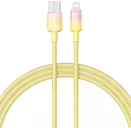 Кабель Baseus Discolor Series USB-A - Lightning 12w 2.4a 1м cable Yellow (P10374900Y11-00) - фото Кабель Baseus Discolor Series USB-A - Lightning 12w 2.4a 1м cable Yellow (P10374900Y11-00)