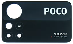 Скло камери Xiaomi Poco X4 Pro 5G без рамки велике 108MP Black - фото Скло камери Xiaomi Poco X4 Pro 5G без рамки велике 108MP Black