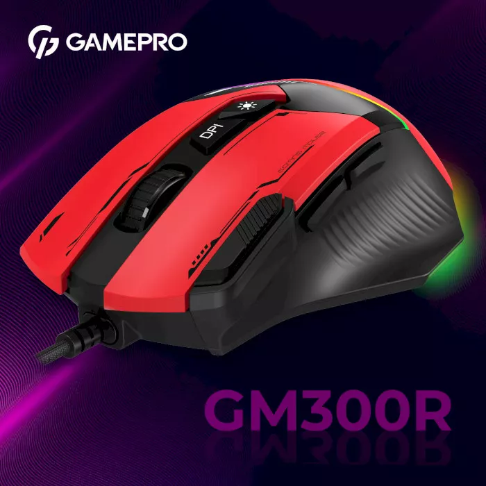 Компьютерная мышка GamePro GM300R Red - фото 13
