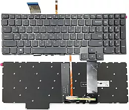 Клавиатура для ноутбука Lenovo Legion 5 с подсветкой клавиш White, Original,  Black