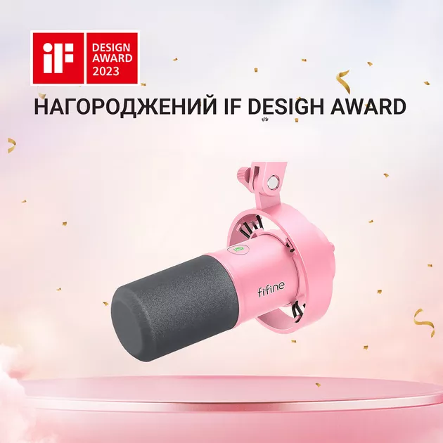 Микрофон Fifine T688P Pink - фото 5