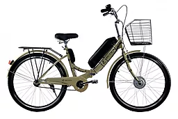 Электровелосипед складной с низкой рамой E-motion 36V 14Ah 350W / бежевый - миниатюра 2