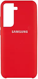 Чехол Epik Silicone Cover (AAA) Samsung G991 Galaxy S21 Red