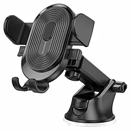 Держатель Borofone BH85 Experience one-button car holder(center console) Black - фото Держатель Borofone BH85 Experience one-button car holder(center console) Black