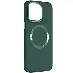 Чехол Epik Bonbon Metal Style with MagSafe для Apple iPhone 14 Army Green