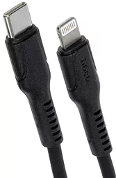 Кабель Hoco DX21 Silicone USB Type-C - Lightning 20w 3a 1м PD сable Black