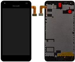 Дисплей Microsoft Lumia 550 (RM-1127) с тачскрином и рамкой, оригинал, Black