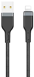 Кабель USB WIWU Platinum PT01 2.4A 2M Lightning Сable Black