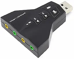 Кабель (шлейф) EasyLife 7.1 USB SoundCard DX135 Black - фото Кабель (шлейф) EasyLife 7.1 USB SoundCard DX135 Black